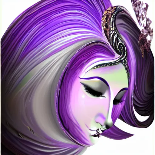 Image similar to thai fantasy glide digitalart swirl lavender silver potion