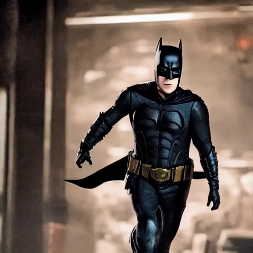 Prompt: Rupert Grint as Batman film still