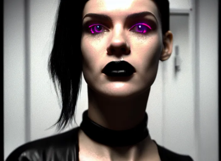 Prompt: octane render photographic portrait by quentin tarantino of a beautiful feminine man wearing black techwear and light makeup looking in a broken bathroom mirror, rundown new york apartment, full shot, retrofuturism grunge cyberpunk cinematic time dilation, 4 k, 8 k, hd, high resolution, ultra realistic faces, photorealistic, intricate detail, trending on artstation, digital painting, clockwork orange