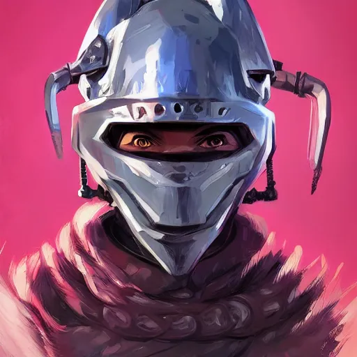 Image similar to cyberpunk viking helmet mask warrior goddess robot ninja fantasy, art gta 5 cover, official fanart behance hd artstation by jesper ejsing, by rhads, makoto shinkai and lois van baarle, ilya kuvshinov, ossdraws