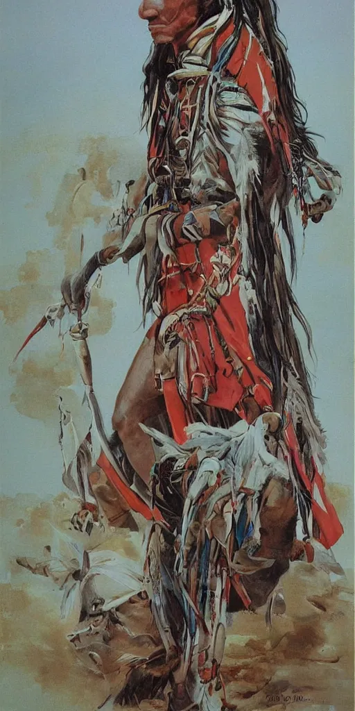 Image similar to of Native American Chief by P Moebius