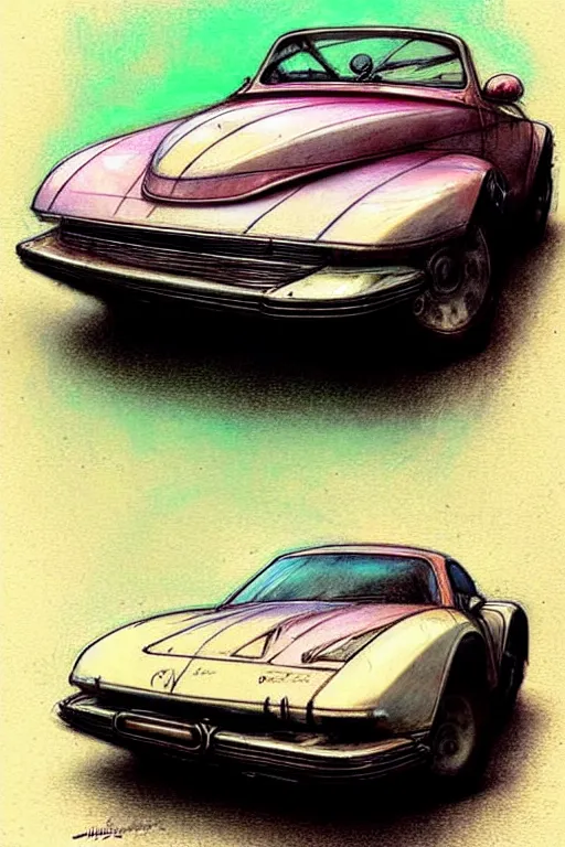 Image similar to (((((2050s neon car . muted colors.))))) by Jean-Baptiste Monge !!!!!!!!!!!!!!!!!!!!!!!!!!!