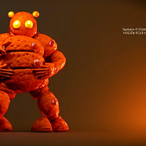 Prompt: pizza golem, 3 d model, highly detailed, unreal engine, realistic lighting, in an oven, soft shadows, artstation, octane render