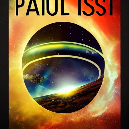 Prompt: paul rossi space poster