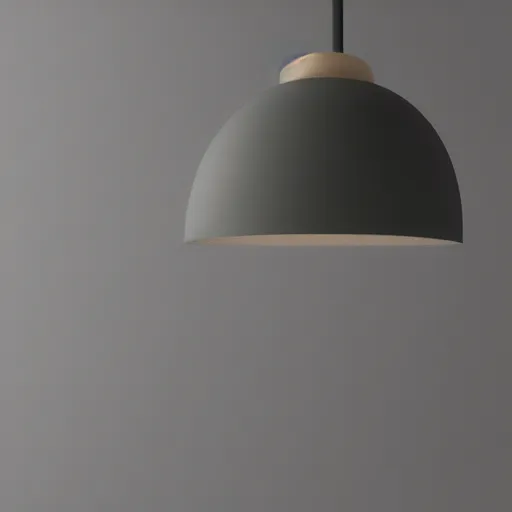 Image similar to pendant lamp by arne jacobsen, octane render