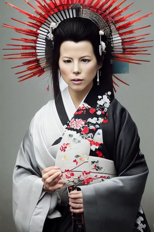 Prompt: Photo of Native Japan woman Kate Beckinsale, portrait, skilled geisha of the Japanese, realistic, detailed, Kate Beckinsale, photorealistick, Sony A7R