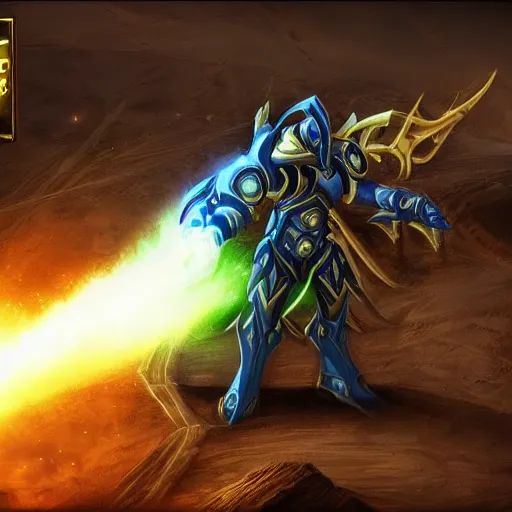 Prompt: protoss, amazing cinematic dramatic lightong, extremely detailed, hd, 4 k