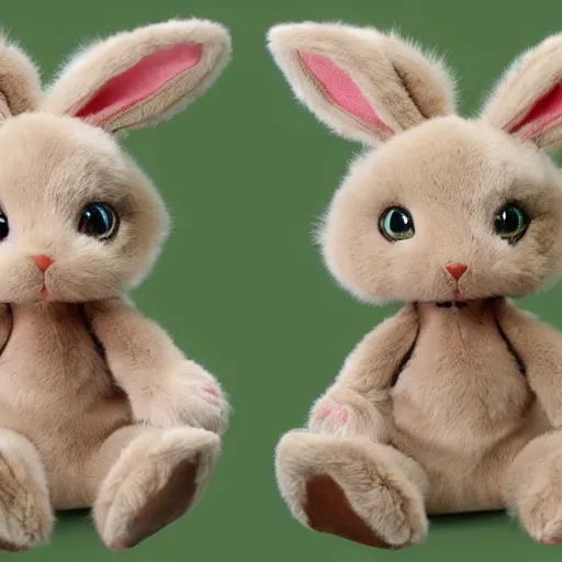 Image similar to little anthropomorphic bunny, green eyes, light brown fur, light hair, wlop, bloodborn