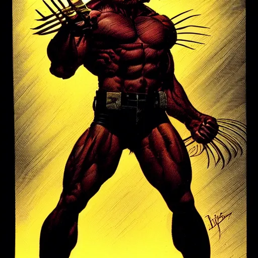 Prompt: Weapon X Wolverine, atmospheric lighting, painted, intricate, golden hour, ultra detailed by Jim Lee, Rob Liefeld, Barry Windsor Smith