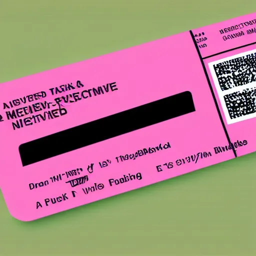 Image similar to vector graphic design of pale pink airline tickets to the metaverse, alien ar code and e - ink display, highly detailed, no noise, coherent language