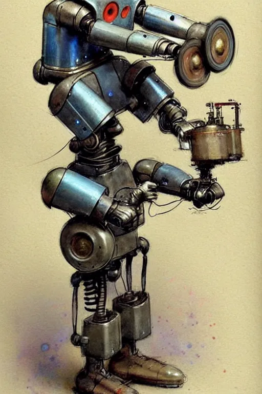 Image similar to (((((1950s a boy working on his robot . muted colors.))))) by Jean-Baptiste Monge !!!!!!!!!!!!!!!!!!!!!!!!!!!