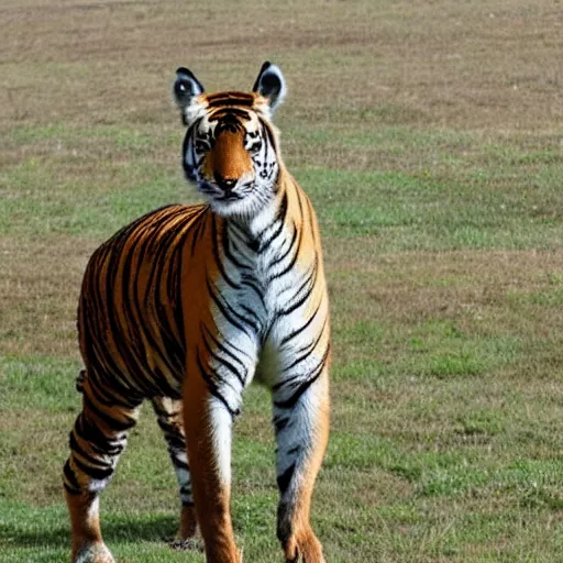 Prompt: a tiger llama