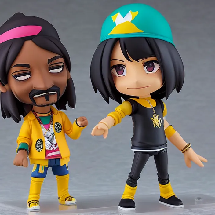 Prompt: Snoop Dogg, An anime Nendoroid of Snoop Dogg, figurine, detailed product photo