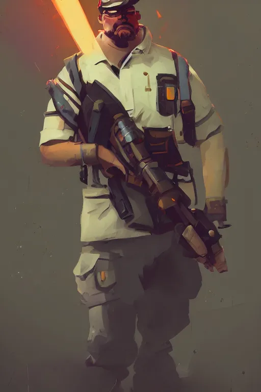 Image similar to beautiful highly detailed realistic stylized character portrait team fortress 2 engineer, detailed character art master portrait by ismail inceoglu, trending on artstation