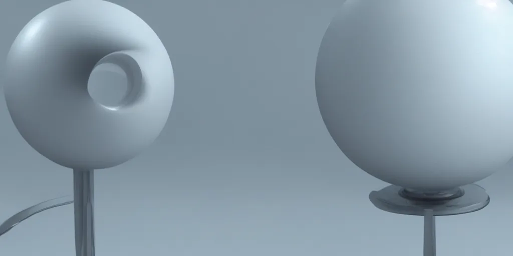 Image similar to 3 d render model of vape sphere, octane render, volumetric lighting, 4 k realistic render