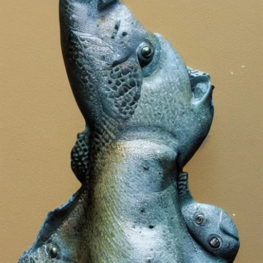 Image similar to fish, but it is a beautiful statue