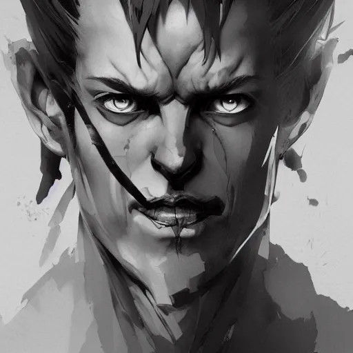 Image similar to realistic portrait of hisoka, dramatic lighting, illustration by Greg rutkowski, yoji shinkawa, 4k, digital art, concept art, trending on artstation