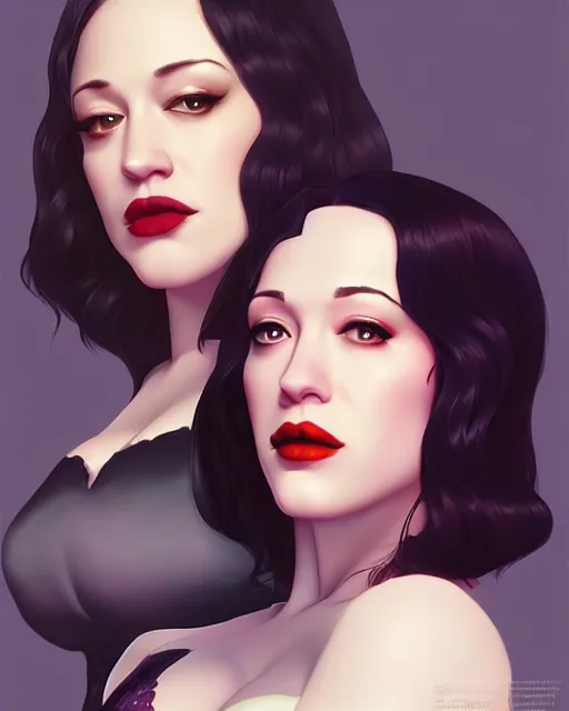 Image similar to kat dennings christina hendricks jennifer tilly, by wlop and ilya kuvshinov and artgerm, gorgeous beautiful, stunning, deviant, arrogant