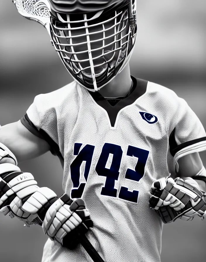 Image similar to closeup portrait of very beautiful cute male lacrosse player in a penn state stadium, glamour pose, particle effects, backlit, highly detailed, soft ambient lighting, sharp focus, rule of thirds, artgerm, wlop, arney freytag, rossdraws, frank frazetta, andrei riabovitchev, hd, octane, 4 k