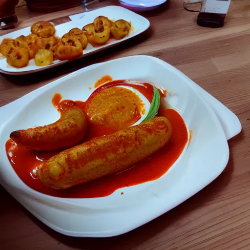 Prompt: currywurst photo 8 k