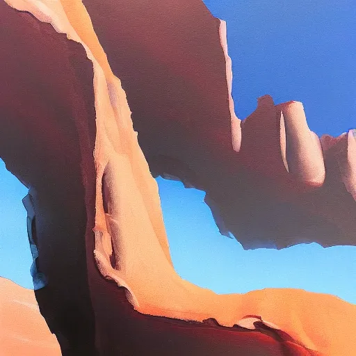 Image similar to desert chrome sandwich, airbrush painting