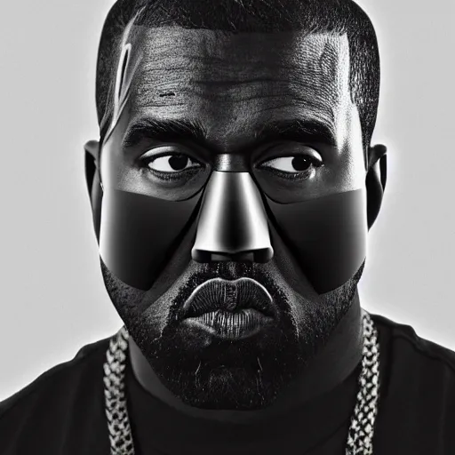 Prompt: a photo of Kanye West wearing a mask in the studio, 8K concept art, shot on IPhone 6, slightly blurry