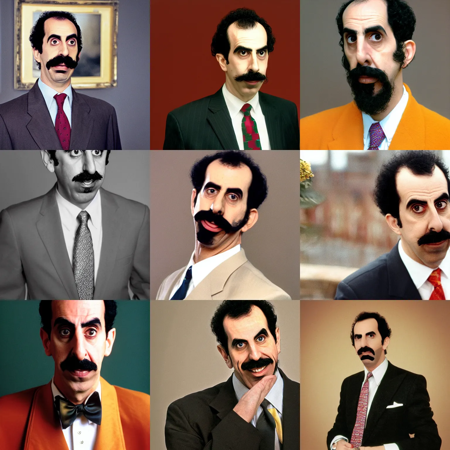 Prompt: candid portrait photo of Borat