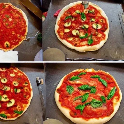 Image similar to ratatouille making pizza