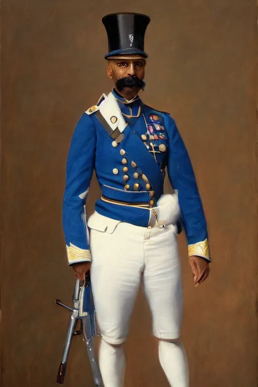 Image similar to full body portrait of the dictator of the charlotte hornets, 1 8 8 9, in full military garb, oil on canvas by william sidney mount, trending on artstation