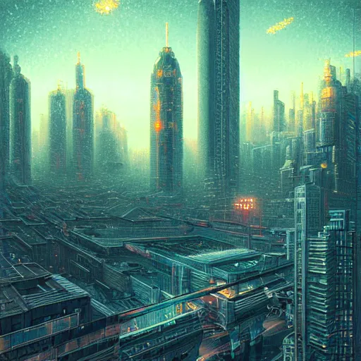 Image similar to the hyperspace portal in the clouds, urban backdrop, cityscape from 2 0 8 8, beautiful detailed pixelart by albertov, intricate details, beautiful, dithered gradients, volumetric lighting, cgsociety, artstation, smooth, sharp focus, 2 d illustration, by greg rutkowski, amazing art by dan mumford