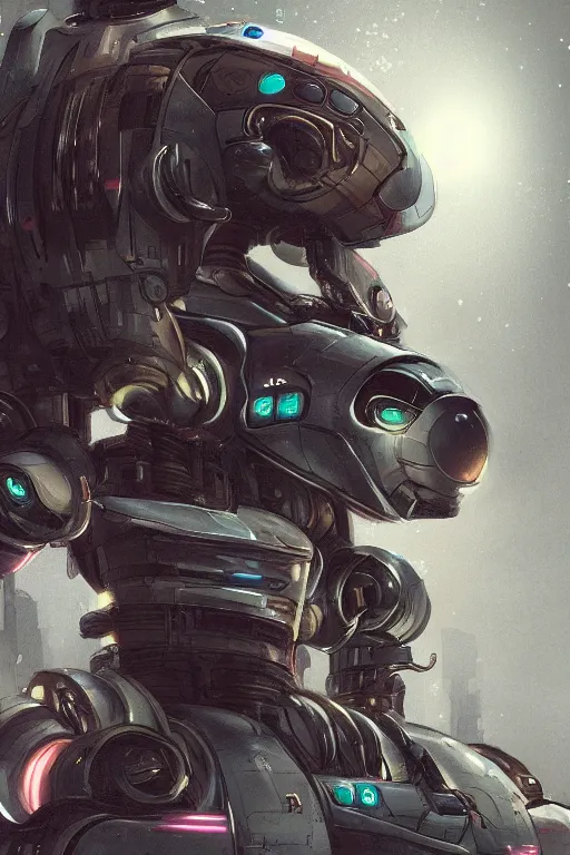 Prompt: Ultra realistic illustration of an mouse in a mecha, cyberpunk, sci-fi fantasy