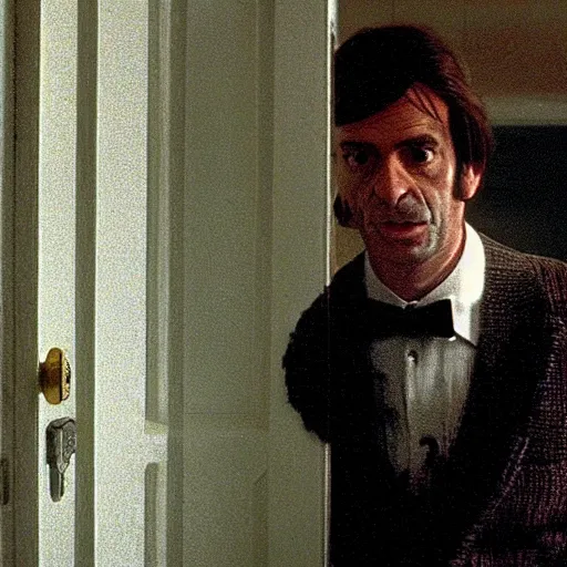 Image similar to Still of the Duolingo own in The Shining (1980)
