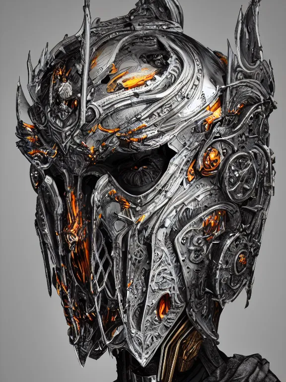 Prompt: portrait art of 8k ultra realistic undead wraith, ornate helmet , detailed intricate ornate armour,corrupted, cybernetic, full of colour, cinematic lighting, battered, trending on artstation, 4k, hyperrealistic, focused, extreme details,unreal engine 5, cinematic, masterpiece, art by ayami kojima, giger