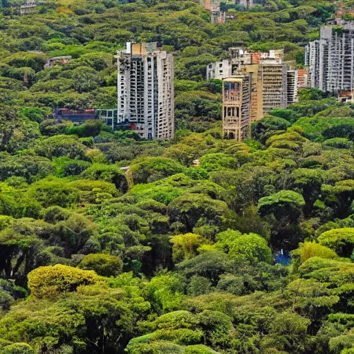 Prompt: view of luxurious jungle of Buenos Aires
