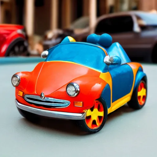 Image similar to photo of small mouse controlled convertible car