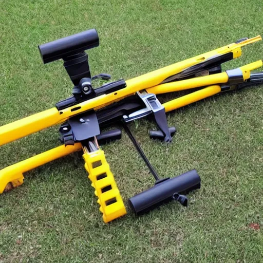 Prompt: crossbow made by dewalt