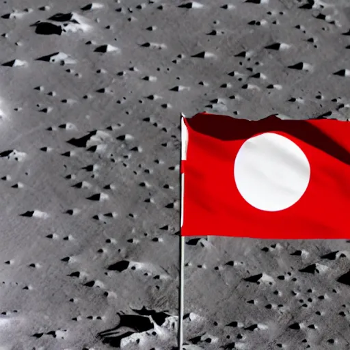 Image similar to indonesian flag on moon