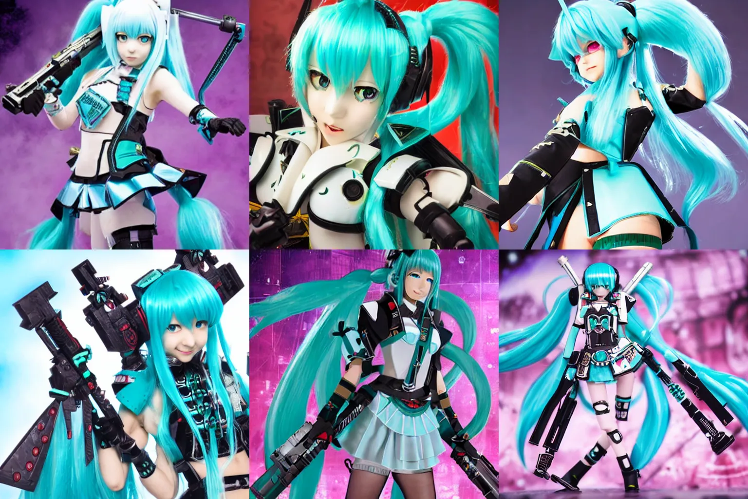 Prompt: Hatsune Miku in Warhammer 40K