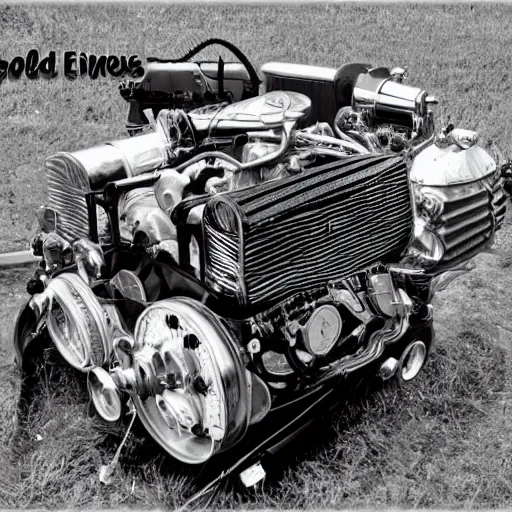 Prompt: elvis old engine