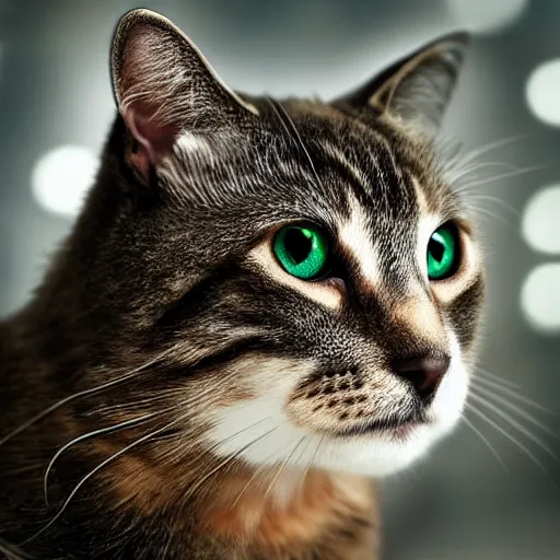 Prompt: cat soldier in call of duty warzone 4k, brown eye and green eye heterochromia, high detail, high-resolution photograph, professional photography, ultra-detail