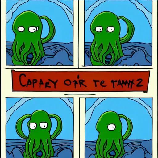 Image similar to cthulhu on an episode of Family Guy