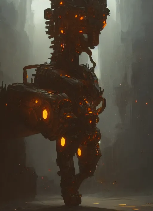 Prompt: a photorealistic dramatic hyperrealistic render of an armored fire golem by wlop, greg rutkowski, alphonse mucha, beautiful dynamic dramatic dark moody lighting, shadows, cinematic atmosphere, artstation, concept design art, octane render, 8 k