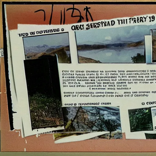 Image similar to a screen capture of found footage video left behind by a missing hiker in 1 9 8 6