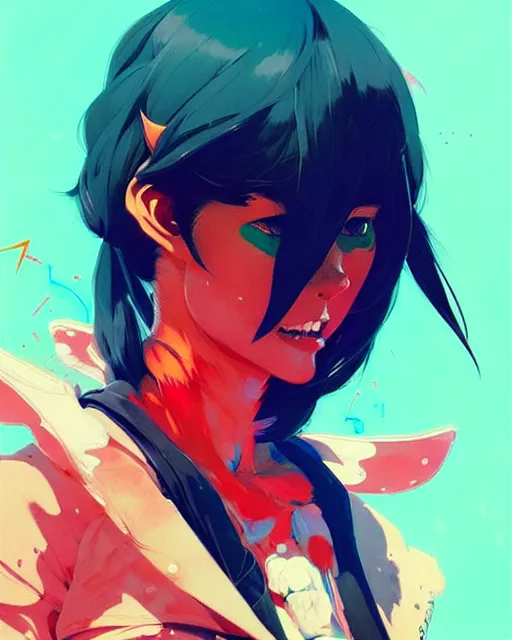 Image similar to an ultradetailed beautiful panting of a stylish gremlin, by conrad roset, greg rutkowski and makoto shinkai, trending on artstation