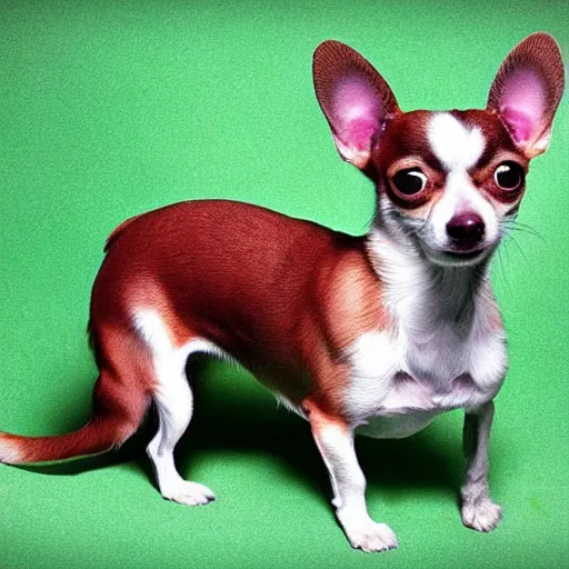 Image similar to chihuahua dog with big ears playing the blues guitar