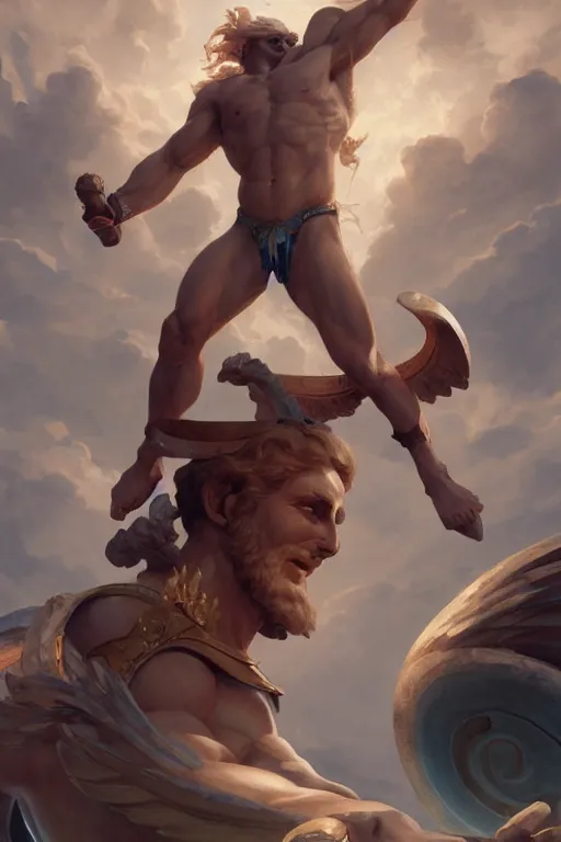 Image similar to all the greek gods in the olympus, detailed, digital painting, artstation, concept art, smooth, sharp focus, illustration, unreal engine 5, 8 k, art by artgerm and greg rutkowski and edgar maxence