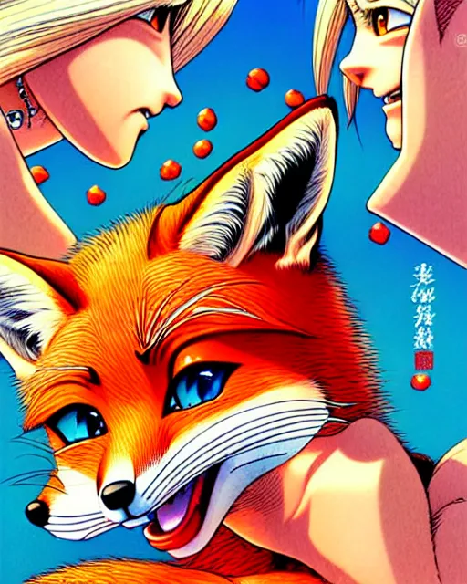 Prompt: a richly detailed color  illustration depicting a pretty red fox shoplifting, 3D shadowing effect, ultra ornate detail. masterfully illustrated by Akira Toriyama and Mina Petrovic and Range Murata.