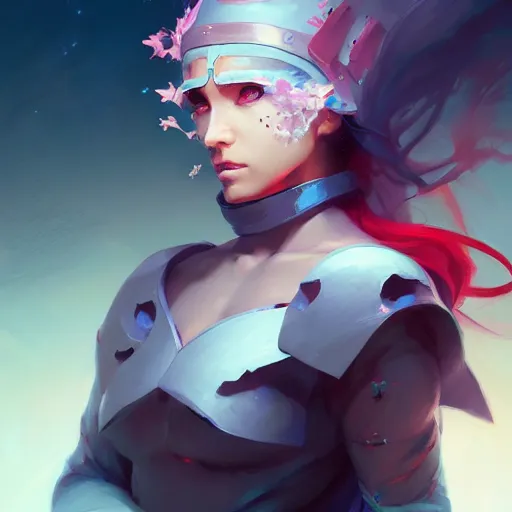 Image similar to a portrait of a beautiful ninja, by pete mohrbacher and wlop and artgerm and guweiz and ilya kuvshinov, digital art, highly detailed, intricate, sci - fi, sharp focus, trending on artstation hq, deviantart, unreal engine 5, 4 k uhd image