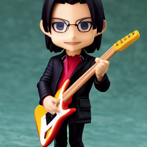 Image similar to steve vai as nendoroid, kodak film