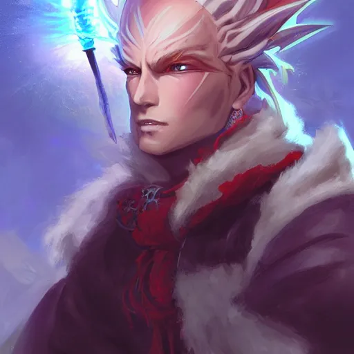 Image similar to anime portrait of a dragon as a shaman yedi using dark force to eliminate trump as an anime antagonist by Stanley Artgerm Lau, WLOP, Rossdraws, James Jean, Andrei Riabovitchev, Marc Simonetti, and Sakimichan, trending on artstation